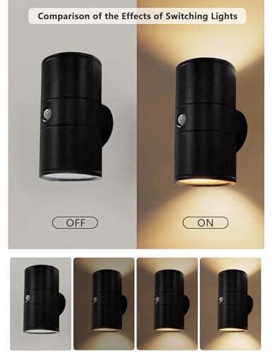 Motion Sensor Night Lights,Magnetic 360° Rotation Wireless Lights Indoor,Warm White 3000K, Three Adjustable Brightness Levels, for Hallway Bedroom Bedside Stairway
