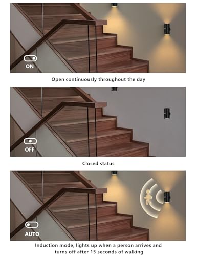 Motion Sensor Night Lights,Magnetic 360° Rotation Wireless Lights Indoor,Warm White 3000K, Three Adjustable Brightness Levels, for Hallway Bedroom Bedside Stairway