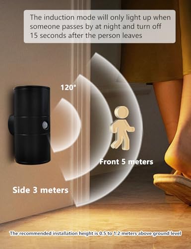 Motion Sensor Night Lights,Magnetic 360° Rotation Wireless Lights Indoor,Warm White 3000K, Three Adjustable Brightness Levels, for Hallway Bedroom Bedside Stairway
